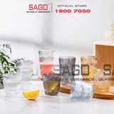  Deli KB047-2HA - Ly Thủy Tinh Deli Soda Lime Amber Tumber Glass 305ml | Thủy Tinh Cao Cấp 