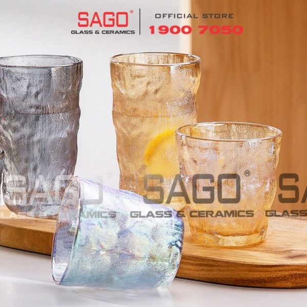  Deli KB047-2HA - Ly Thủy Tinh Deli Soda Lime Amber Tumber Glass 305ml | Thủy Tinh Cao Cấp 