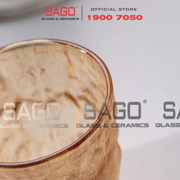  Deli KB047-2HA - Ly Thủy Tinh Deli Soda Lime Amber Tumber Glass 305ml | Thủy Tinh Cao Cấp 