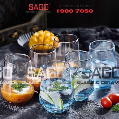  DELI ES7018-1HS - Ly Thủy Tinh Deli Lexington Hi Ball Smoke Grey 390ml | Thủy Tinh Cao Cấp 