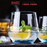  DELI ES7018-2B - Ly Thủy Tinh Deli Lexington Rock Blue 380ml | Thủy Tinh Cao Cấp 