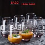  DELI ES7018-1HS - Ly Thủy Tinh Deli Lexington Hi Ball Smoke Grey 390ml | Thủy Tinh Cao Cấp 