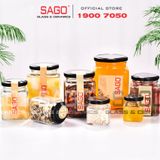  Hũ Thủy Tinh Vuông Nắp thiết Cao Cấp | Tùy Chọn Dung Tích 