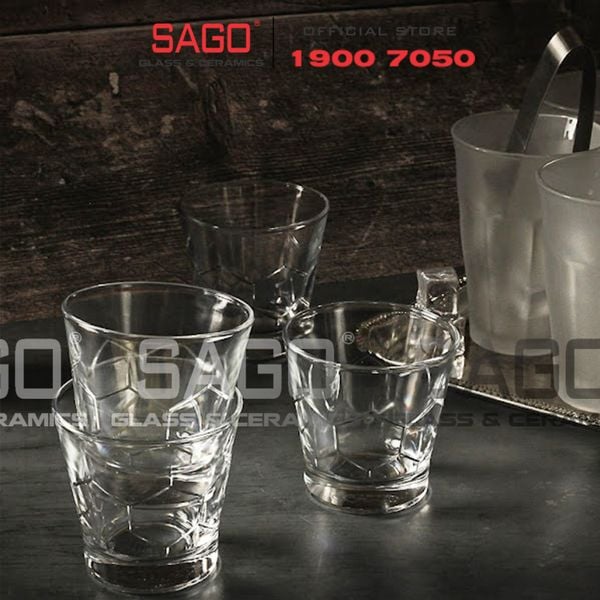  DURALEX D1074A - Ly Thủy Tinh Cường Lực Duralex Hexagone Rock Glass 300ml | Nhập Khẩu Pháp 