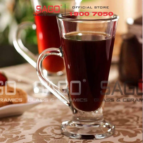  Ocean P01643 - Ly Thủy Tinh Ocean Kenya Irish Coffee 230ml | Nhập Khẩu Thái Lan 