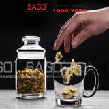  Union 394 - Ly Thủy Tinh Có Quai Union Nouveau Tea Cup Glass 295ml | Thủy Tinh Cao Cấp Nhập Khẩu Thái Lan 
