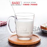  Union 394 - Ly Thủy Tinh Có Quai Union Nouveau Tea Cup Glass 295ml | Thủy Tinh Cao Cấp Nhập Khẩu Thái Lan 