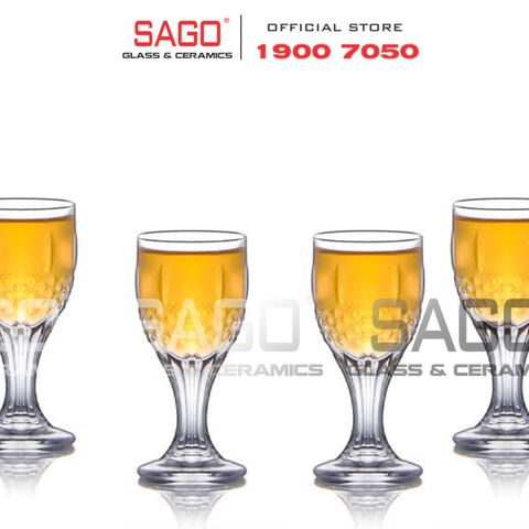  King Dealay JXB004 - Ly Thủy Tinh Có Chân King Dealay Classic Liqueur 10ml | Thủy tinh Cao Cấp 