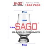  INS P1017 - Ly Thủy Tinh INS Whisky Glencairn Glass 200ml | Thủy Tinh Cao Cấp 