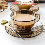  DURALEX D9005CG - Bộ Tách Thủy Tinh Cường Lực Duralex Beau Rigave Creole Tea Mug Glass 180ml | Nhập Khẩu Pháp 