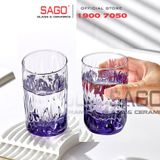  DELI JS5179-3P - Ly Thủy Tinh Deli Sogente Pink Hight Ball Glass 580ml | Thủy Tinh Cao Cấp 