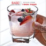  Deli CB001 - Ly Thủy Tinh Deli Trà đá 5 cạnh lùn 210ml | Thủy Tinh Cao Cấp 