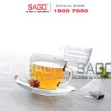  DURALEX D4006A/D4007A - Bộ Tách Thủy Tinh Cường Lực Duralex Gigone Capuccino Mug Glass 220ml | Nhập Khẩu Pháp 