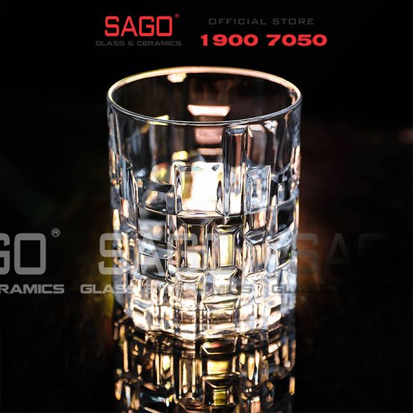  DELI DSKB103-1G - Ly Thủy Tinh Delisoga Jazz Whisky Glass 210ml | Thủy Tinh Cao Cấp 