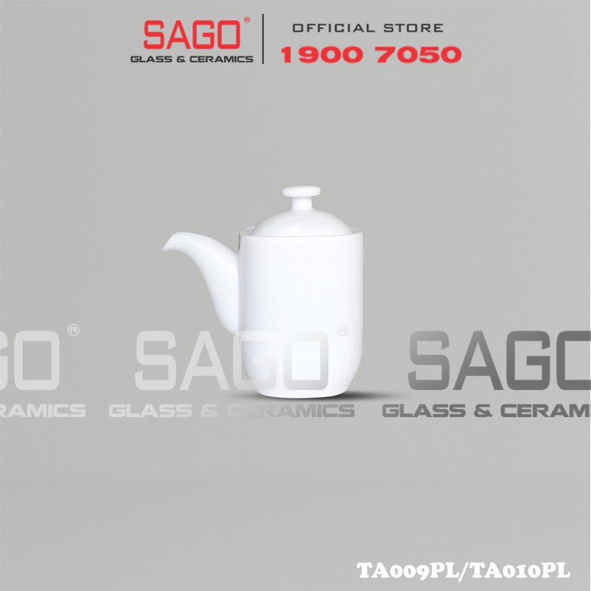  CK TA009PL/TA010PL - Bình Gia Vị Sứ Ck  | Trắng Trơn , Tùy Chọn Dung Tích 
