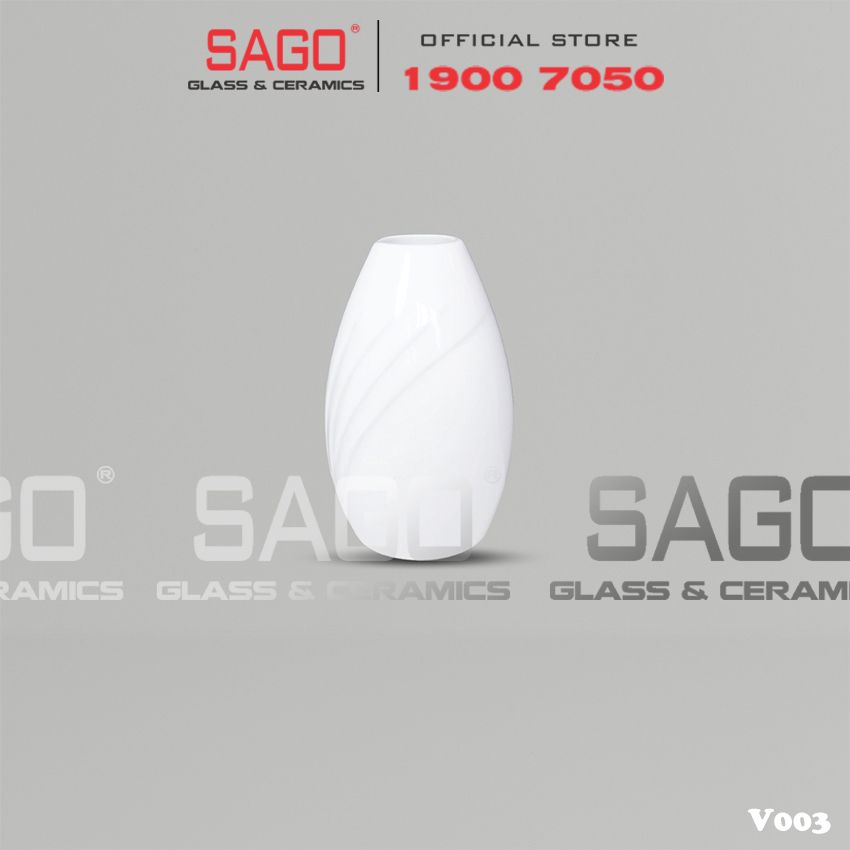  CK V003 - Bình Hoa Nhỏ Sứ Ck 11.5cm | Trắng Trơn 