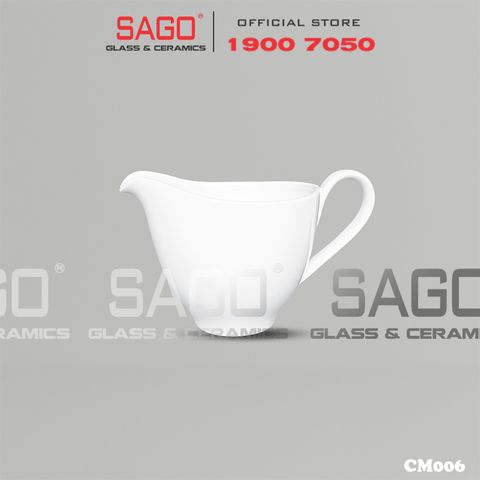  CK CM006 - Bình Sữa Sứ Ck 260ml | Trắng Trơn 