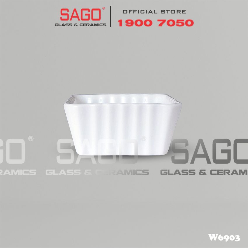  CK W6903 - Khuôn Bánh Sứ Ck 10.5cm | Trắng Trơn 