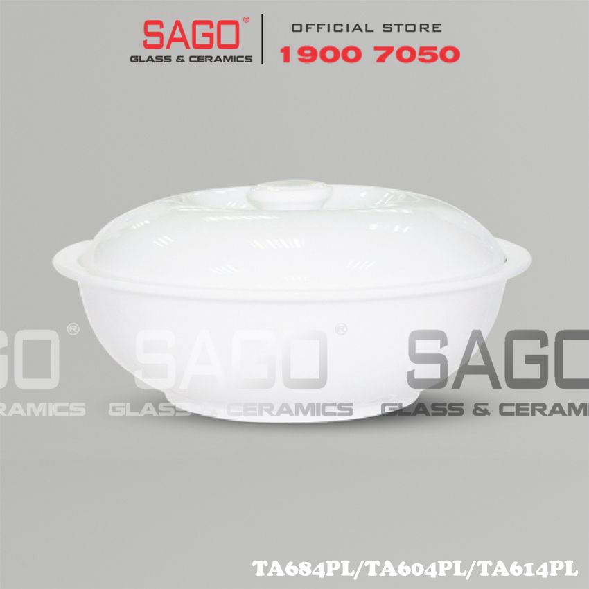  CK TA684PL/TA604PL/TA614PL - Thố Cơm Sứ CK  , Tùy Chọn kích Thước 