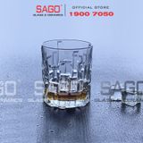  DELI DSKB103-1G - Ly Thủy Tinh Delisoga Jazz Whisky Glass 210ml | Thủy Tinh Cao Cấp 