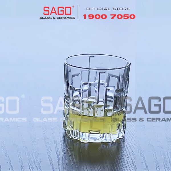  DELI DSKB103-1G - Ly Thủy Tinh Delisoga Jazz Whisky Glass 210ml | Thủy Tinh Cao Cấp 