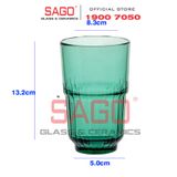  DELI Y5865-2G - Ly Thủy Tinh Deli LINQ Green Tumber Glass 400ml | Thủy Tinh Cao Cấp 