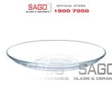  Union 325 - Đĩa Thủy Tinh Tròn Trơn Đường kính 3.5'' | Thủy Tinh Cao Cấp Nhập Khẩu Thái Lan 