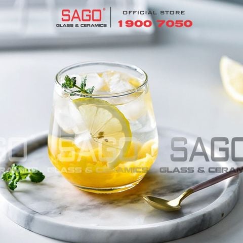  Deli ES7018.2 - Ly Thủy Tinh Deli Lexington Rock 370ml | Thủy Tinh Cao Cấp 