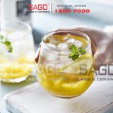  Deli ES7018.2 - Ly Thủy Tinh Deli Lexington Rock 370ml | Thủy Tinh Cao Cấp 