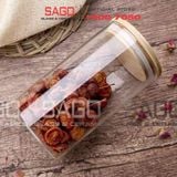  Hũ Thủy Tinh nắp Gỗ Tre cao Cấp | Tùy Chọn Dung Tích 