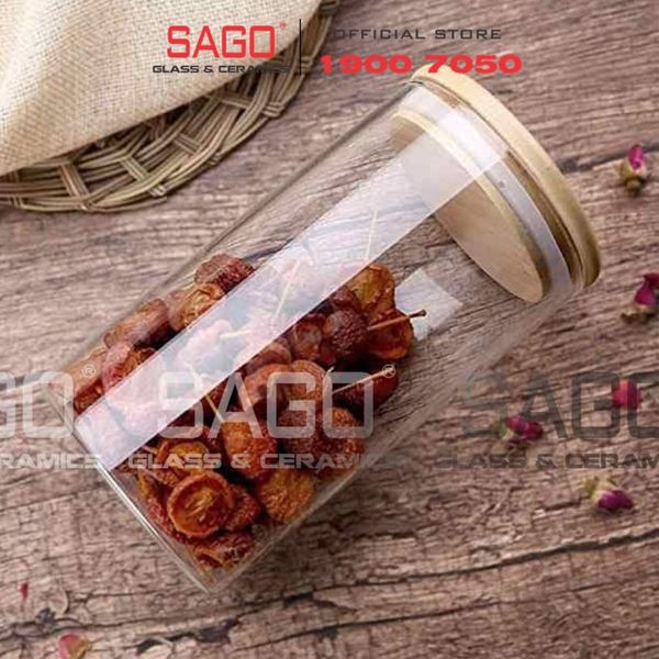  Hũ Thủy Tinh nắp Gỗ Tre cao Cấp | Tùy Chọn Dung Tích 