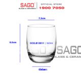  Ocean B13011 - Ly Thủy Tinh Ocean Ivory Rock 320ml | Nhập Khẩu Thái Lan 