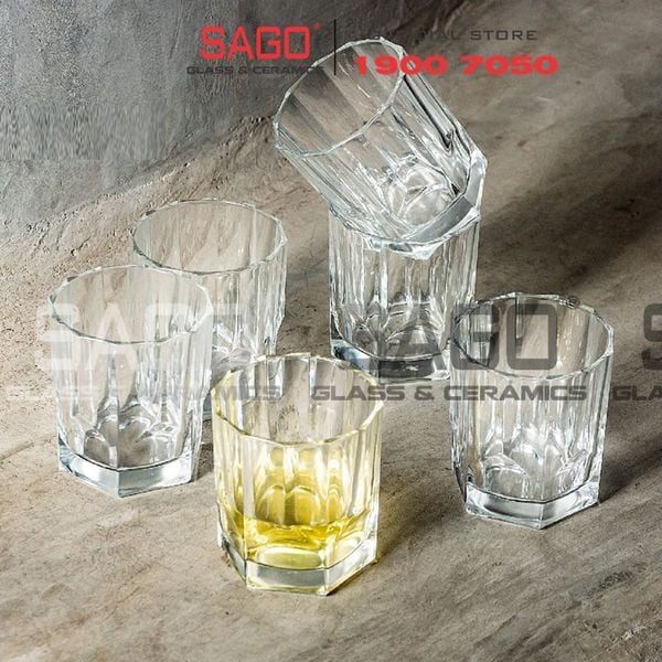 HONGLI 62912-1 - Ly Thủy Tinh Hongli Rocks Glass 328ml | Thủy Tinh Cao Cấp 