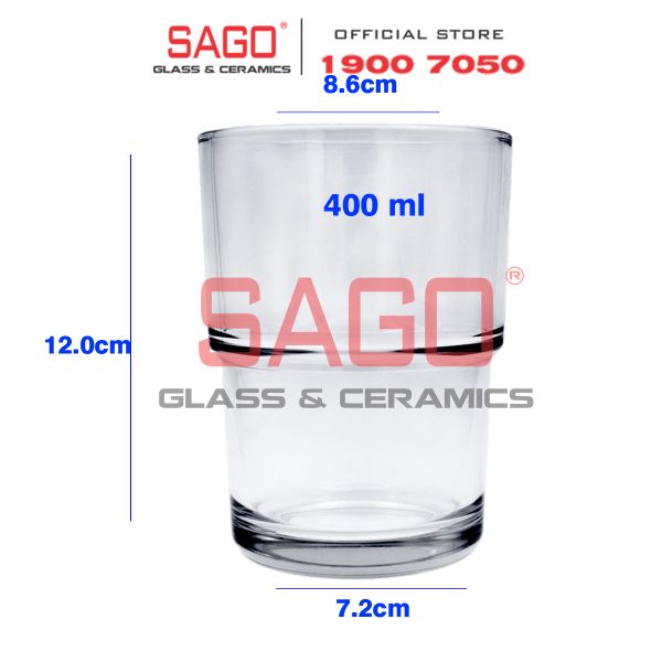  Union 415 - Ly Thủy Tinh Union Empilable Hightball Glass 400ml | Thủy Tinh Cao Cấp Nhập Khẩu Thái Lan 