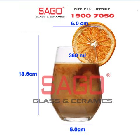  IDELITA SJ003-360 - Ly thủy tinh Pha Lê IDELITA Lexington Hi Ball Crystal glasses 360ml | Thủy Tinh Pha Lê Cao cấp 