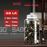  Hũ Thực Phẩm Trụ Nắp Mài Cao Cấp | Tùy Chọn Dung Tích 