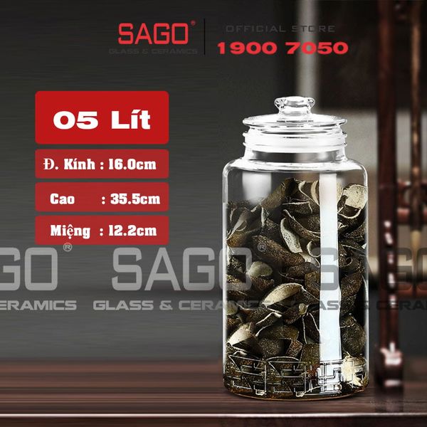  Hũ Thực Phẩm Trụ Nắp Mài Cao Cấp | Tùy Chọn Dung Tích 