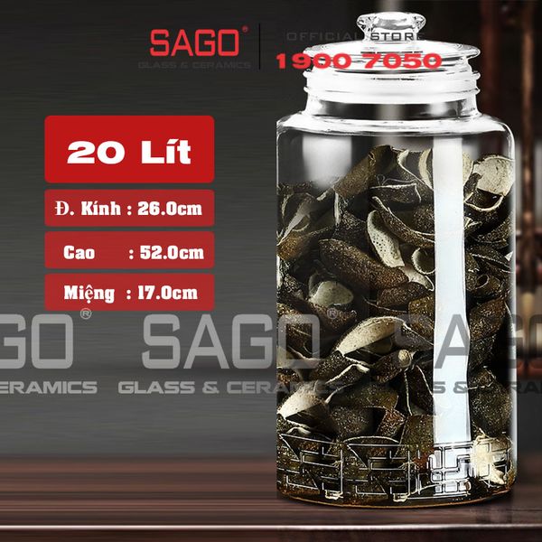  Hũ Thực Phẩm Trụ Nắp Mài Cao Cấp | Tùy Chọn Dung Tích 