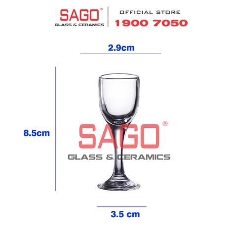  King Dealay JXBL04 - Ly Thủy Tinh Có Chân King Dealay Classic Liqueur 12ml | Thủy tinh Cao Cấp 