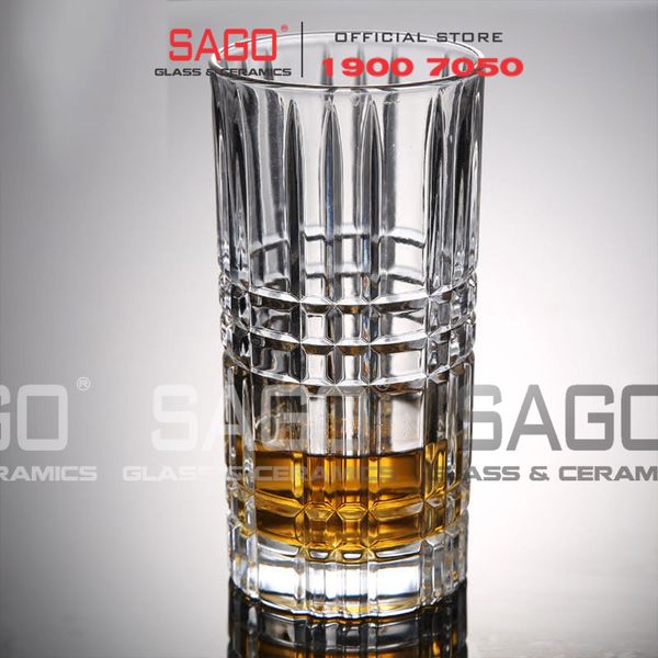  HONGLI 814D - Ly Thủy Tinh Hongli Traze Beverage Glass 400ml | Thủy Tinh Cao Cấp 