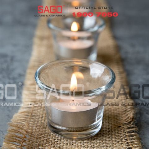  Lucky 541006 - Cốc Nến Thủy Tinh Lucky Aroma T. Light Holder 55ml | Nhập Khẩu Thái Lan 