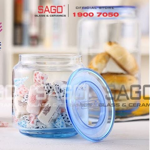  Luminarc J1848/J1849/L0364 - Hũ Thủy Tinh Cao Cấp Luminarc Rondo Ice Bluce | Thủy Tinh Cao Cấp , Tùy Chọn Dung Tích 