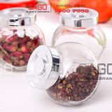  Hũ Thủy Tinh Nghiêng Nắp Nhựa | Tùy Chọn Dung Tích 