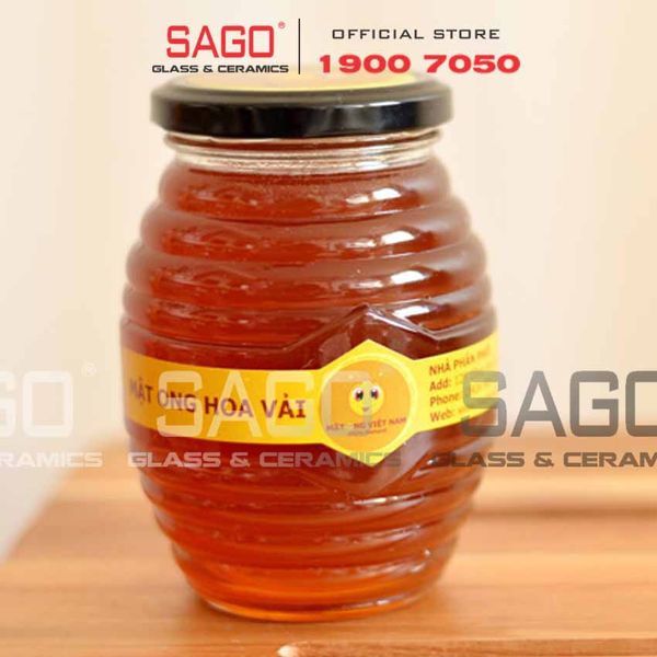  Hũ Thủy Tinh Hình Ong Nắp Thiết | Tùy Chọn Dung Tích 
