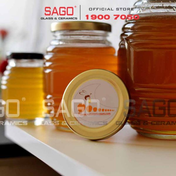  Hũ Thủy Tinh Hình Ong Nắp Thiết | Tùy Chọn Dung Tích 