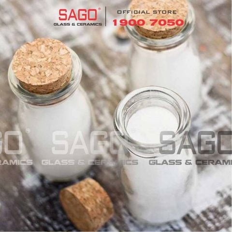  Hũ Thủy Tinh Pudding Cao 100ml Nắp Gỗ | Thủy Tinh Cao Cấp 