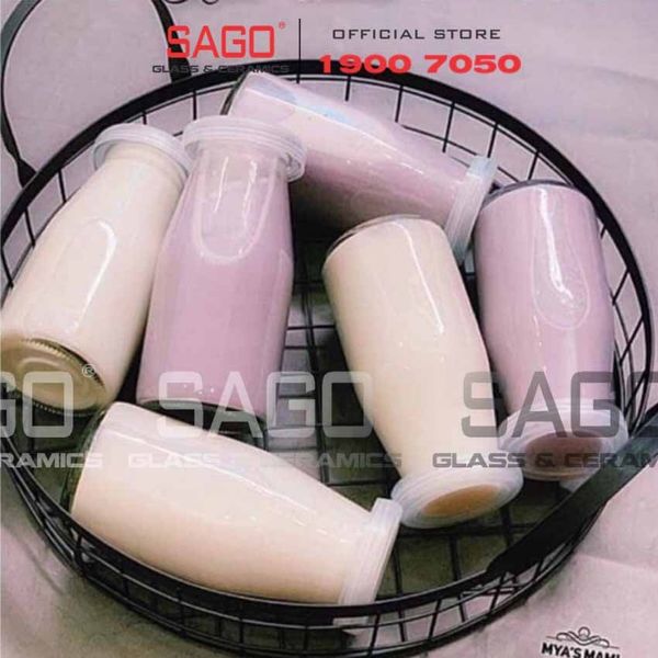  Hũ Thủy Tinh Pudding Cao Nắp Nhựa | Tùy Chọn Dung tích 