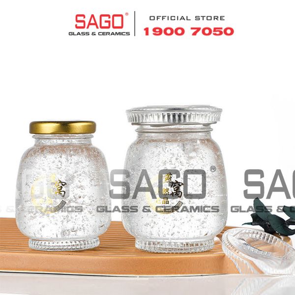  Hũ Thủy Tinh Jange Đựng Yến Nắp Thiết Cao Cấp | Tùy Chọn Dung Tích 