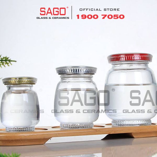  Hũ Thủy Tinh Jange Đựng Yến Nắp Thiết Cao Cấp | Tùy Chọn Dung Tích 