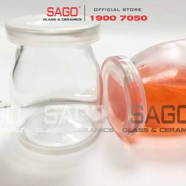  Hũ Thủy Tinh Pudding 200ml Nắp nhựa | Thủy Tinh Cao Cấp 